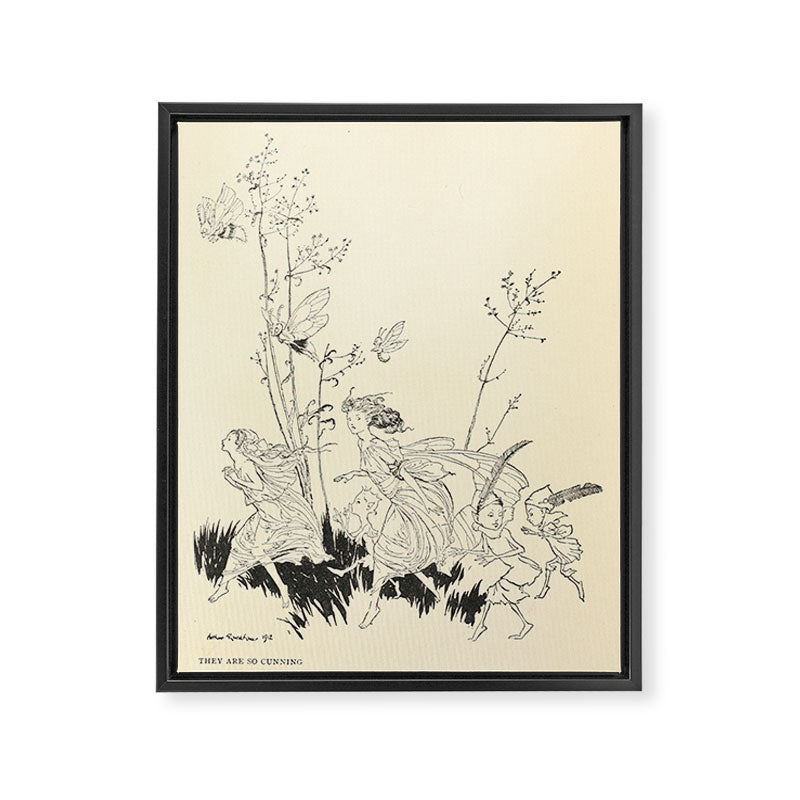 Fairies by Arthur Rackham from "PeterPan in Kensington Gardens," 1906 Framed Canvas Print Gallery Image 6