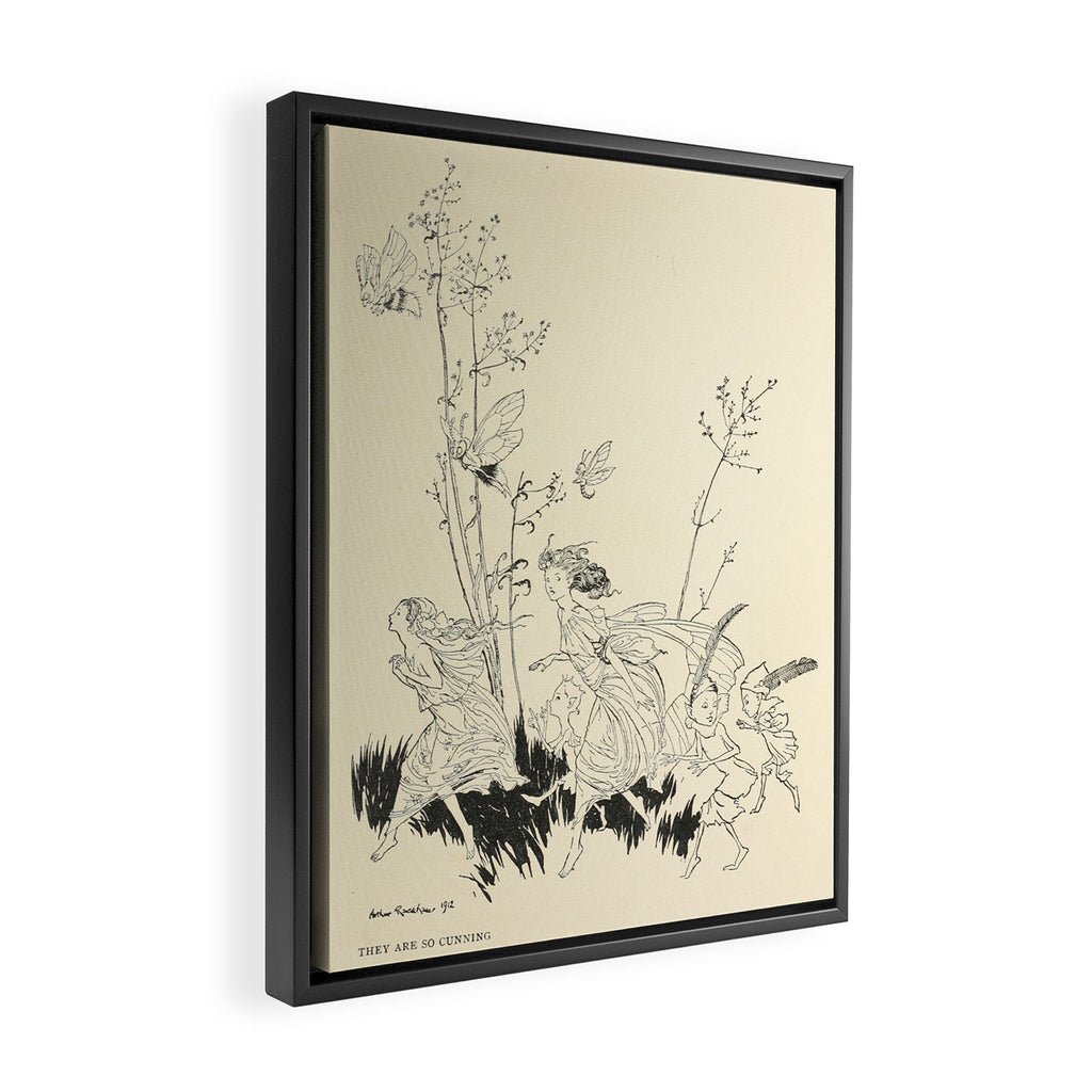 Fairies by Arthur Rackham from "PeterPan in Kensington Gardens," 1906 Framed Canvas Print Gallery Image 2