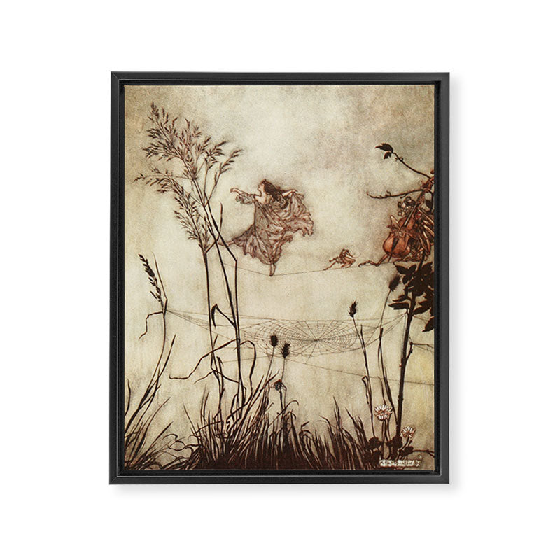 Fairy by Arthur Rackham from "PeterPan in Kensington Gardens," 1906 Framed Canvas Print Gallery Image 6