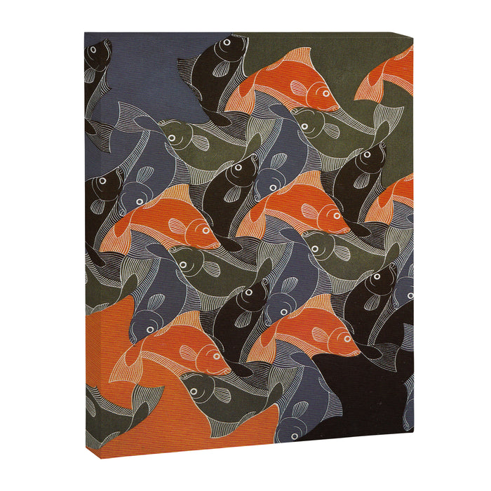 Fish ("Regular Divisions of the Plane Drawing #20") by M.C. Escher Canvas Print Gallery Image 1
