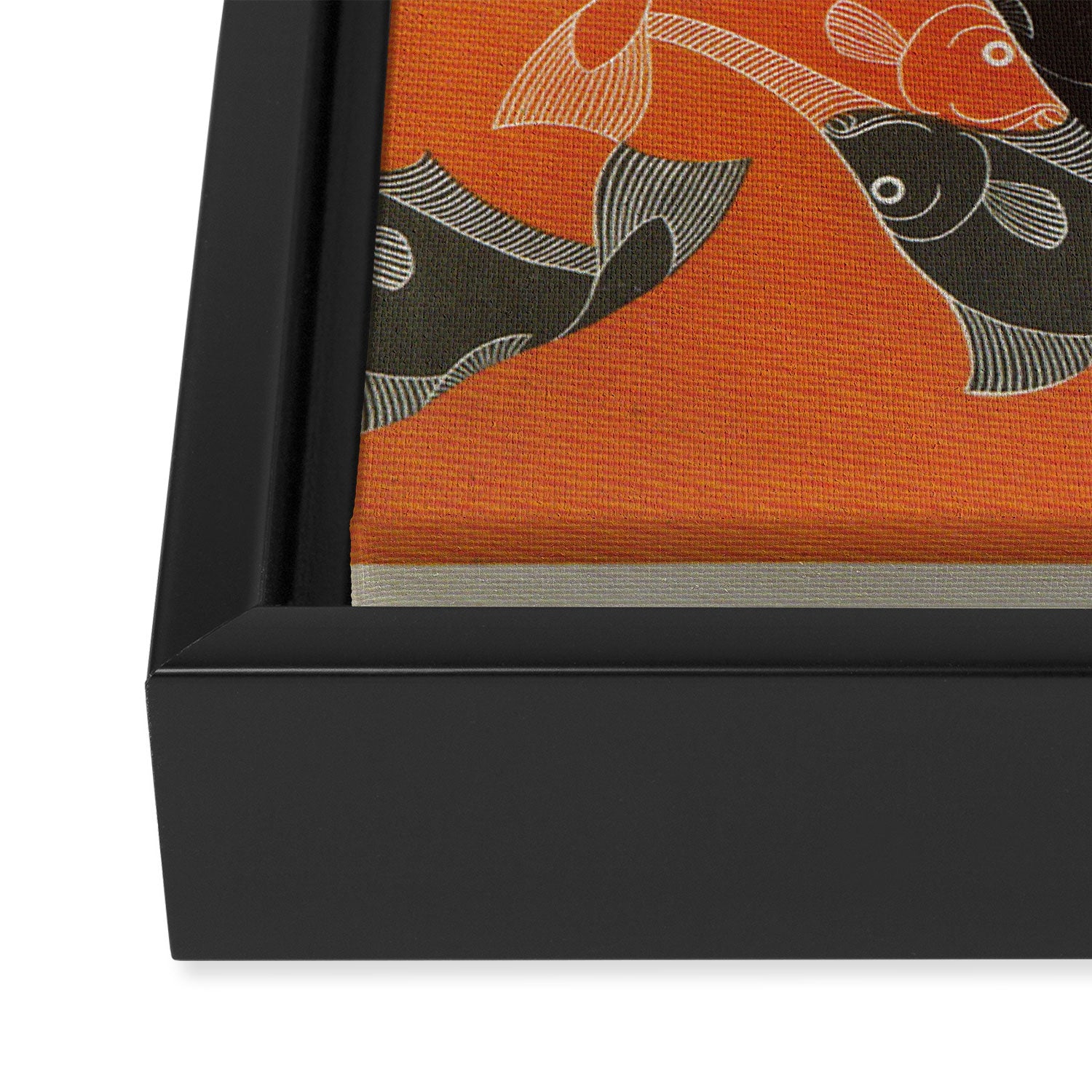 Fish ("Regular Divisions of the Plane Drawing #20") by M.C. Escher Framed Canvas Print Gallery Image 3