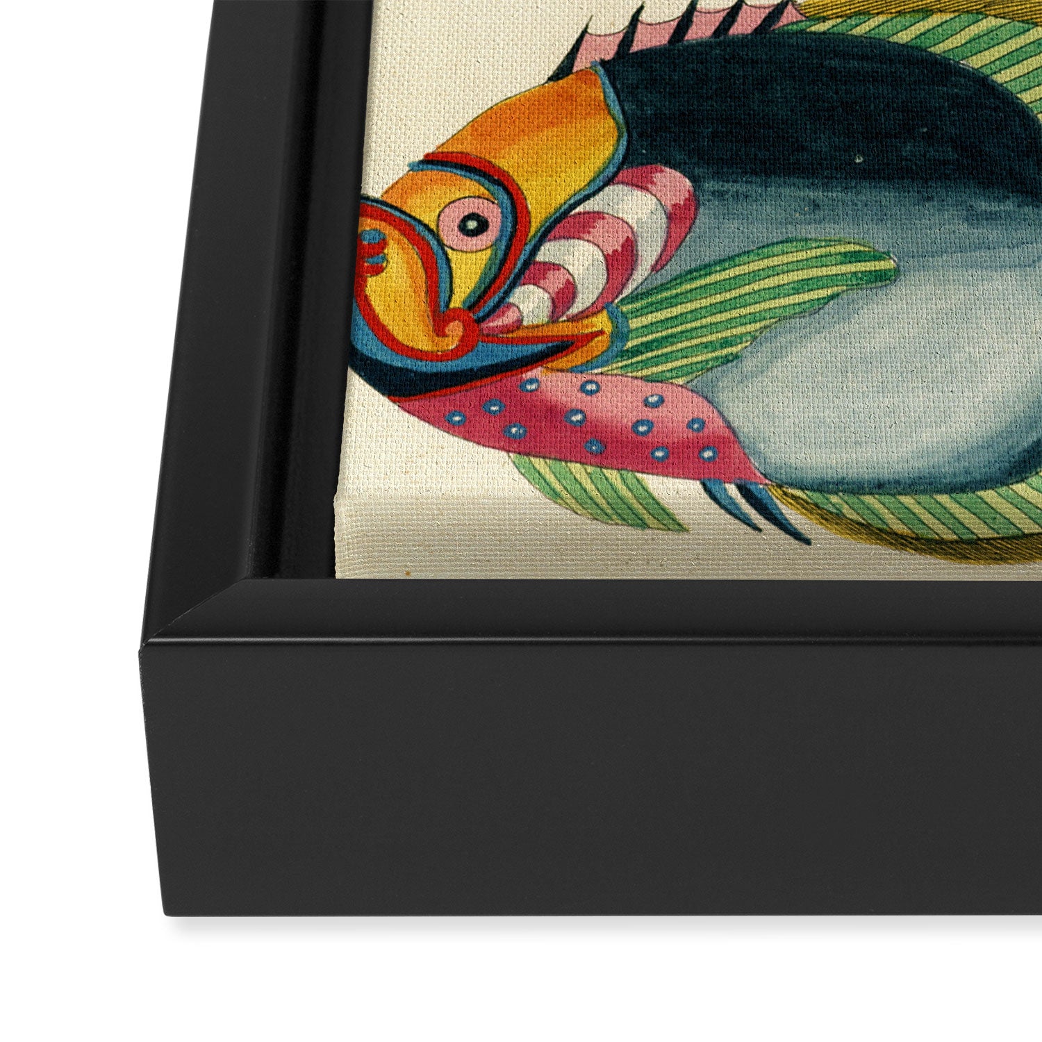 Fishes from Louis Renard's "Poissons, ecrevisses et crabes" (1754) Framed Canvas Print Gallery Image 3