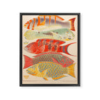 Fishes from âThe Great Barrier Reef of Australiaâ by William Saville Kent, 1893 Framed Canvas Print Gallery Image 6