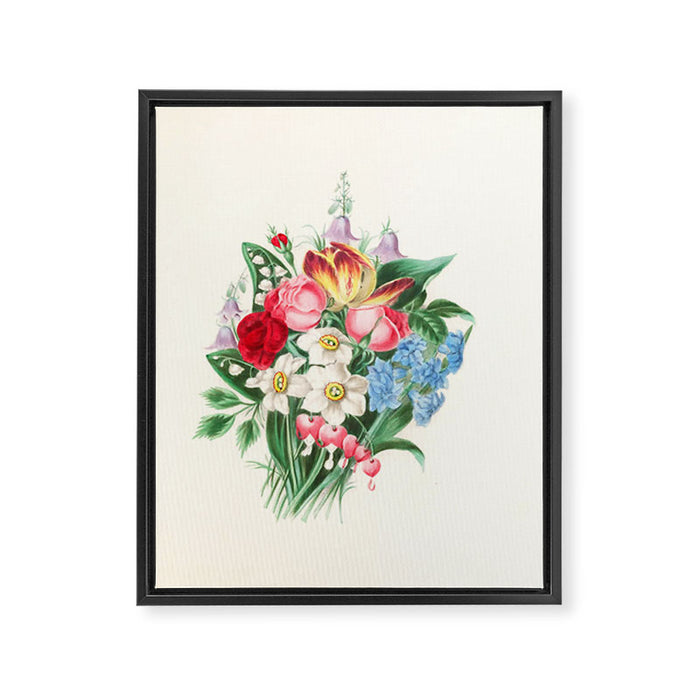  Flowers by Clarissa Munger Badger, "Floral Belles," 1866 (benefitting The Nature Conservancy) Framed Canvas Print Gallery Image 1