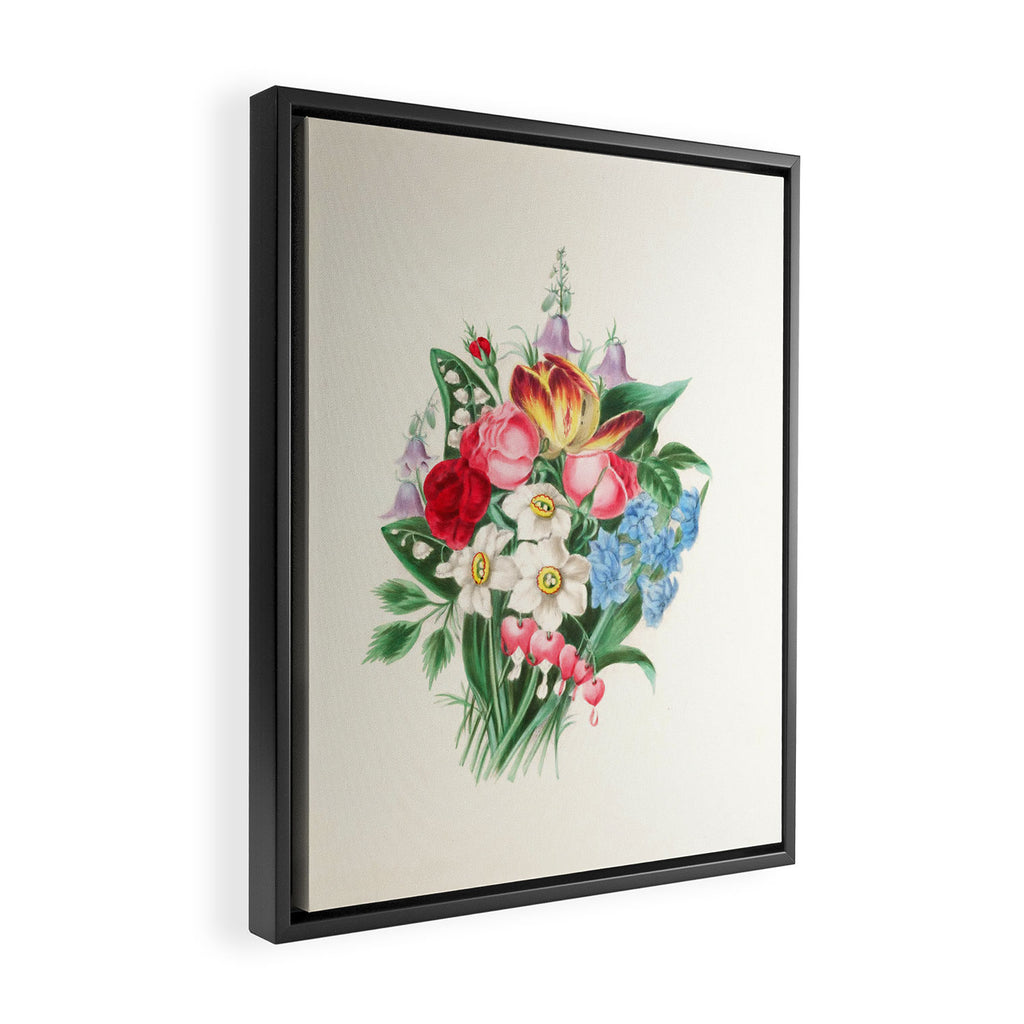 Flowers by Clarissa Munger Badger, "Floral Belles," 1866 (benefitting The Nature Conservancy) Framed Canvas Print Gallery Image 2