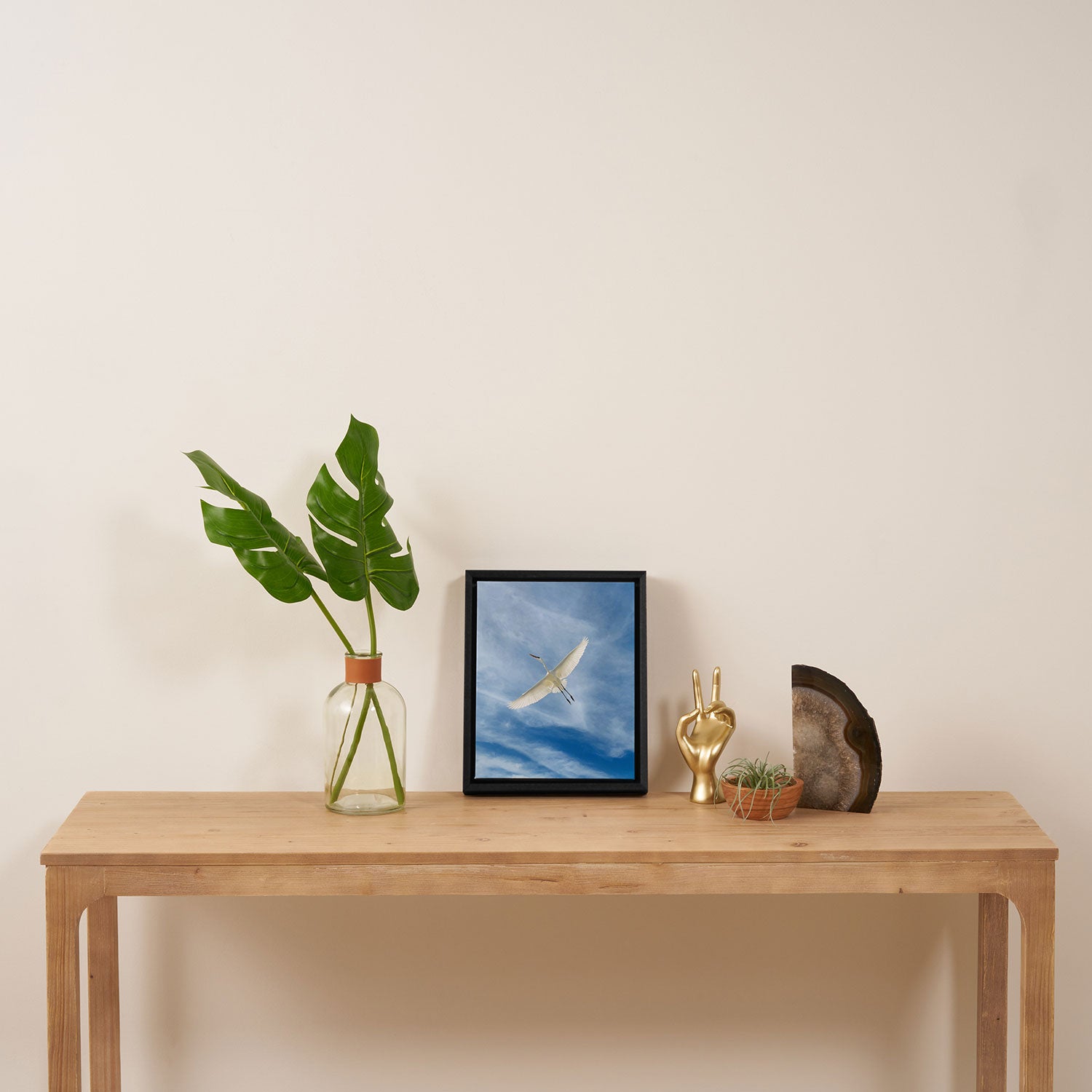 Gabriel # Great White Heron Framed Canvas Print Gallery Image 4