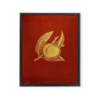 Gilded peach from "Peach Culture" by James Alexander Fulton, 1882 Framed Canvas Print Gallery Image 6