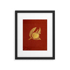 Gilded peach from "Peach Culture" by James Alexander Fulton, 1882 Framed Art Print Gallery Image 5