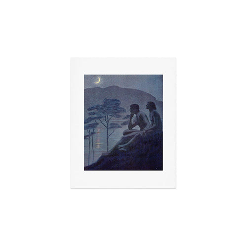"Give Me Nights Perfectly Quiet... And I Looking Up At The Stars" (Margaret C Cook, Leaves Of Grass) Art Print