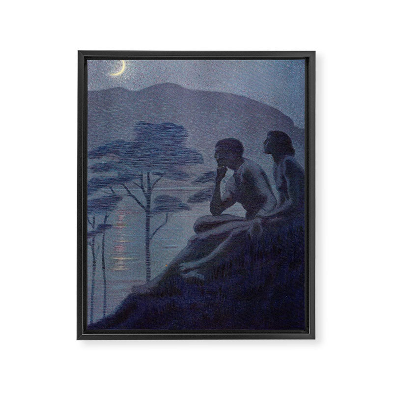 "Give me nights perfectly quiet... and I looking up at the stars" (Margaret C Cook, Leaves of Grass) Framed Canvas Print Gallery Image 6