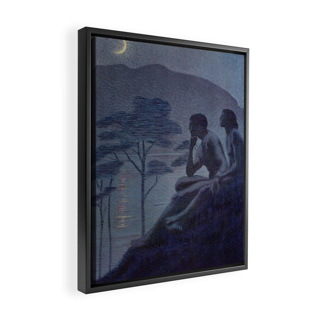 "Give me nights perfectly quiet... and I looking up at the stars" (Margaret C Cook, Leaves of Grass) Framed Canvas Print Gallery Image 2