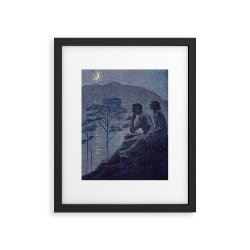 "Give me nights perfectly quiet... and I looking up at the stars" (Margaret C Cook, Leaves of Grass) Framed Art Print Gallery Image 4