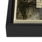 Great White Egret Divination from # An Almanac of Birds # Divinations for Uncertain Days Framed Canvas Print Gallery Image 3