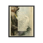 Great White Egret Divination from # An Almanac of Birds # Divinations for Uncertain Days Framed Canvas Print Gallery Image 6
