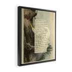 Great White Egret Divination from # An Almanac of Birds # Divinations for Uncertain Days Framed Canvas Print Gallery Image 2