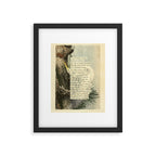 Great White Egret Divination from # An Almanac of Birds # Divinations for Uncertain Days Framed Art Print Gallery Image 5