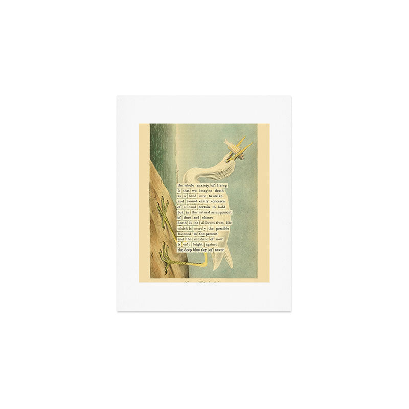 Great White Heron Divination from # An Almanac of Birds # Divinations for Uncertain Days Art Print Gallery Image 1