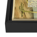 Great White Heron Divination from # An Almanac of Birds # Divinations for Uncertain Days Framed Canvas Print Gallery Image 3