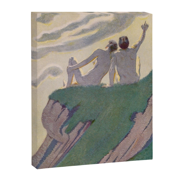 "I do not know what it is except that it is grand, and that it is happiness" (Margaret C Cook, 1913) Canvas Print Gallery Image 1