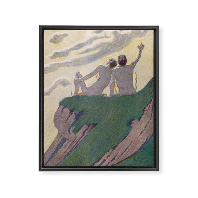"I do not know what it is except that it is grand, and that it is happiness" (Margaret C Cook, 1913) Framed Canvas Print Gallery Image 6