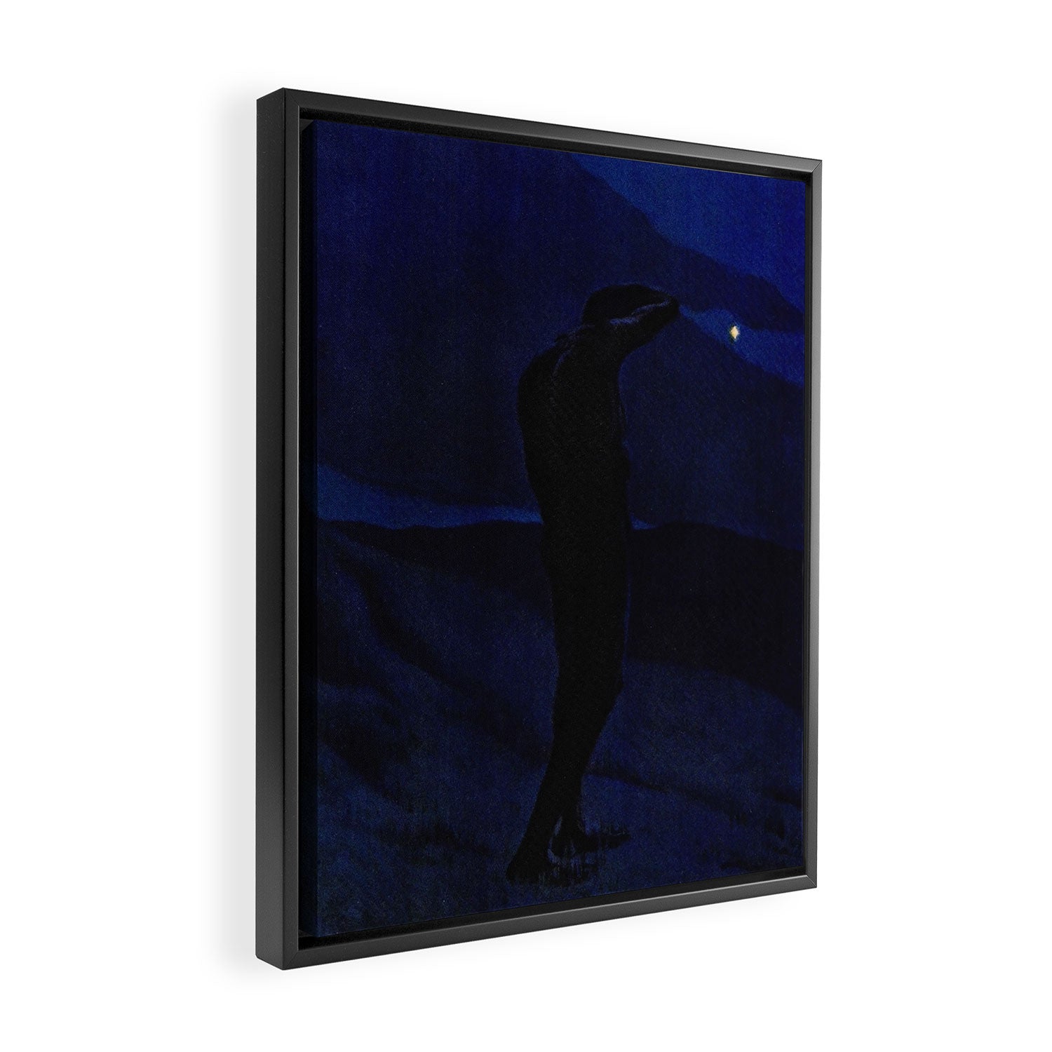 "I see... great cloud-masses... with at times half-dimm'd sadden'd far-off star" (Margaret C. Cook) Framed Canvas Print Gallery Image 2