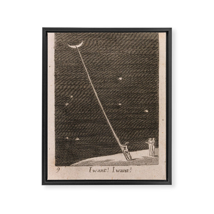 "I Want! I Want!" by William Blake (1793) Framed Canvas Print Gallery Image 1