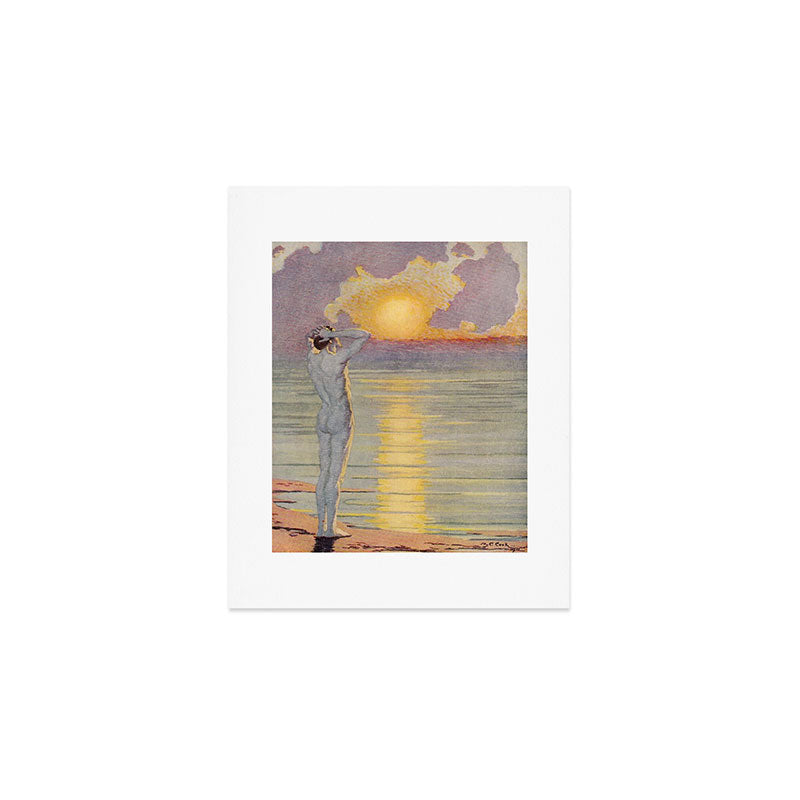 "I will confront these shows of the day and night" (Margaret C. Cook, Leaves of Grass, 1913) Art Print Gallery Image 1