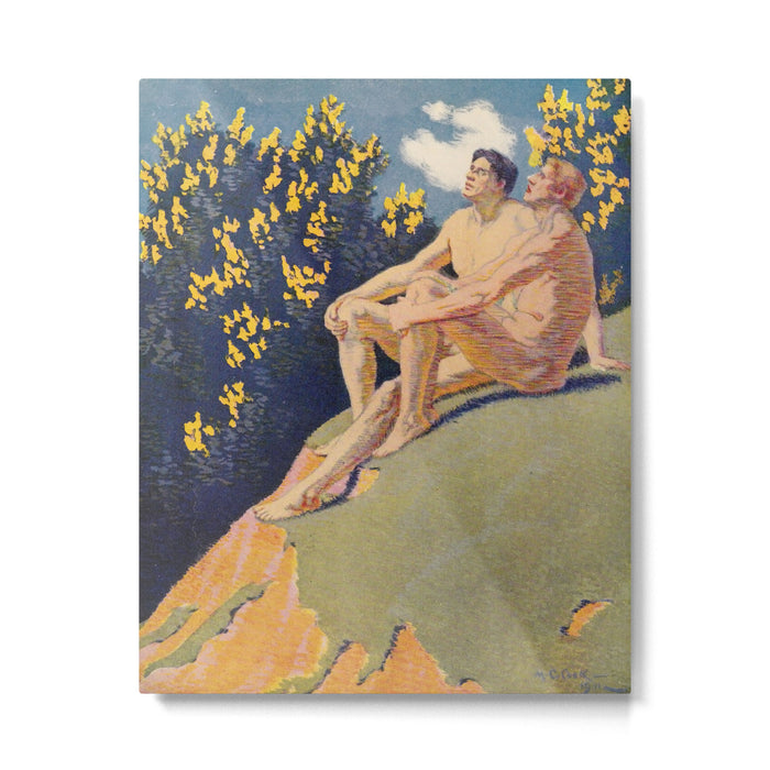 "I will sing the song of companionship" (Margaret C. Cook, Leaves of Grass, 1913) Metal Print Gallery Image 1
