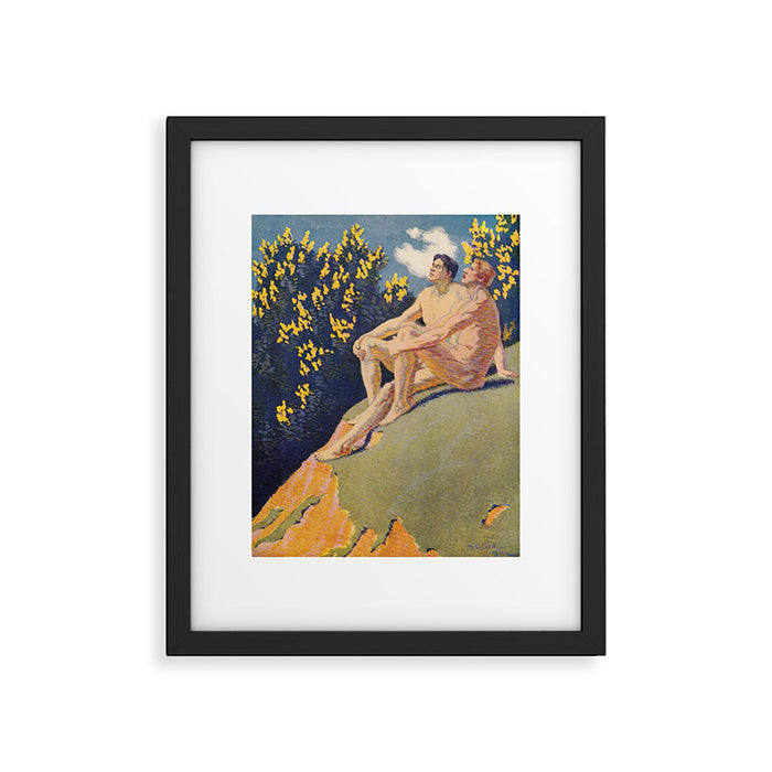 "I will sing the song of companionship" (Margaret C. Cook, Leaves of Grass, 1913) Framed Art Print Gallery Image 1