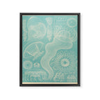Jellyfish by Ernst Haeckel from his monograph of deep-sea medusae (1879) Framed Canvas Print Gallery Image 6