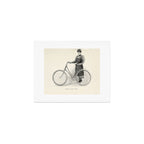 "Leading a Bicycle About" from "Bicycling for Ladies" by Maria E. Ward, 1896 Art Print Gallery Image 1