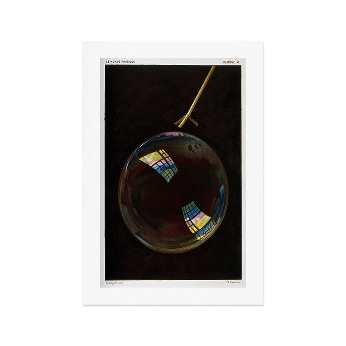 Light distribution on soap bubble from "Le monde physique," 1882 Art Print Gallery Image 1