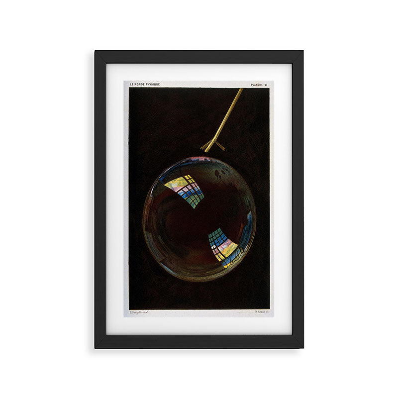 Light distribution on soap bubble from "Le monde physique," 1882 Framed Art Print Gallery Image 2