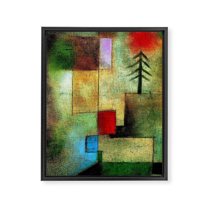 "Little Painting of Fir-Trees" by Paul Klee (1922) Framed Canvas Print Gallery Image 6