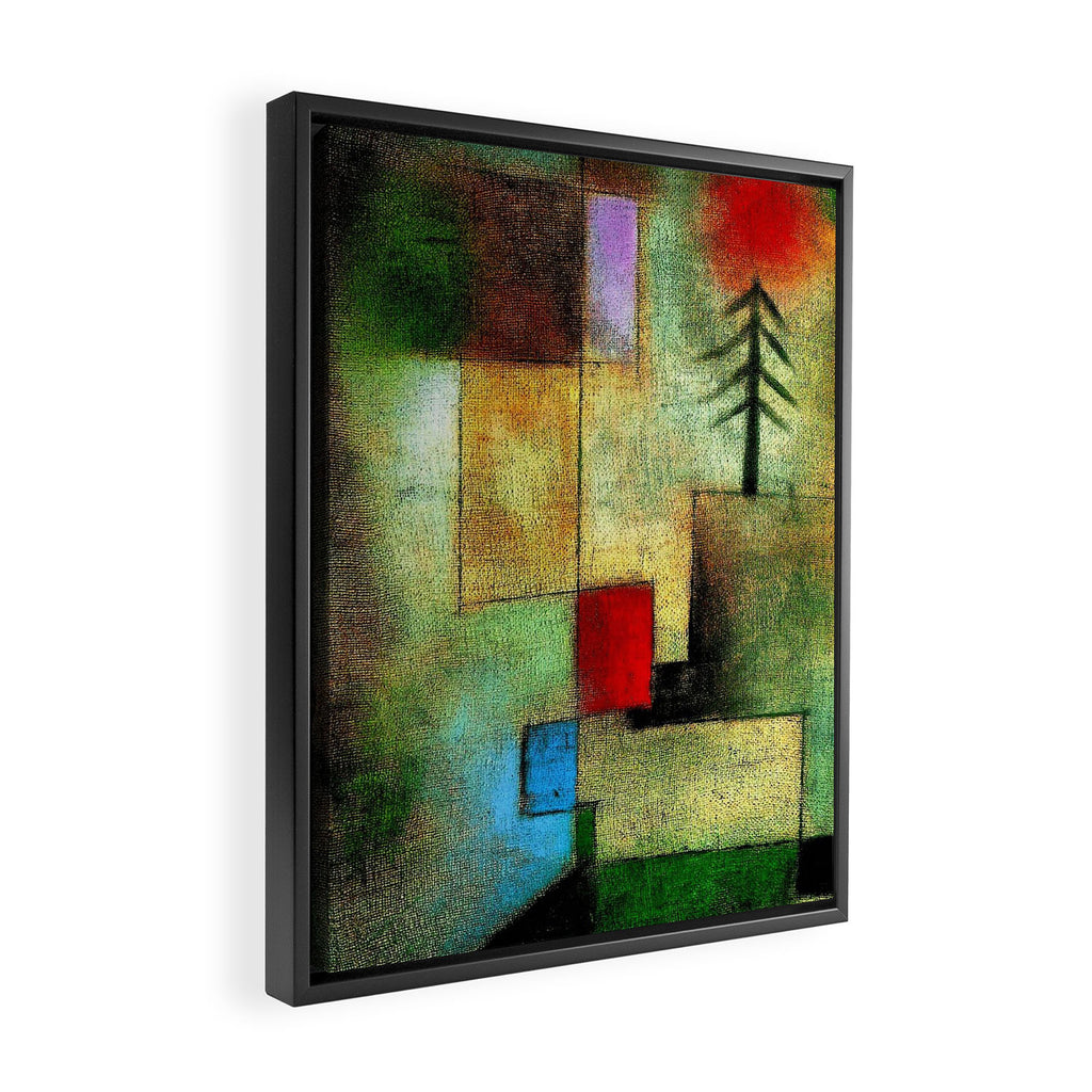 "Little Painting of Fir-Trees" by Paul Klee (1922) Framed Canvas Print Gallery Image 2