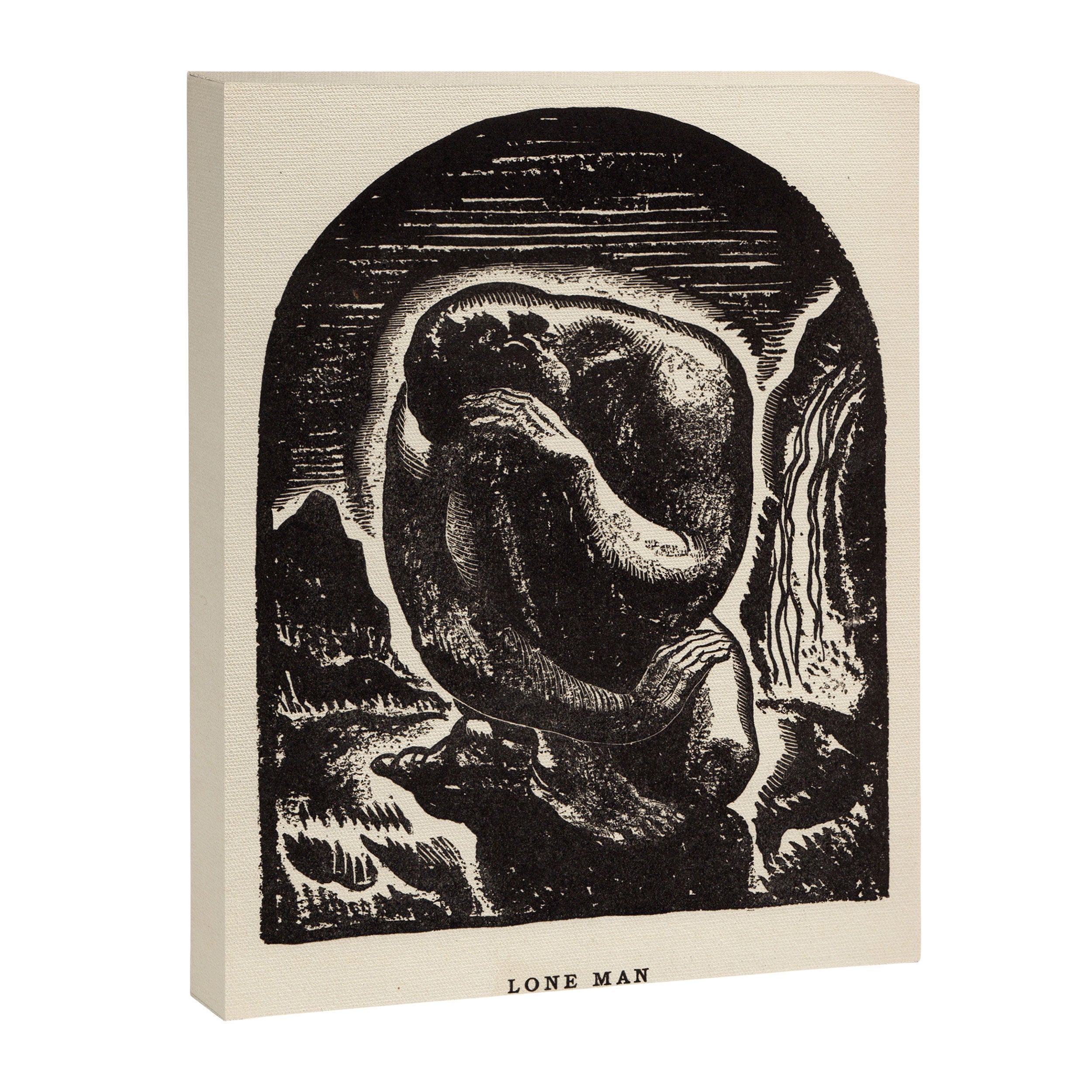 "Lone Man" by Rockwell Kent (1919) Canvas Print Gallery Image 6