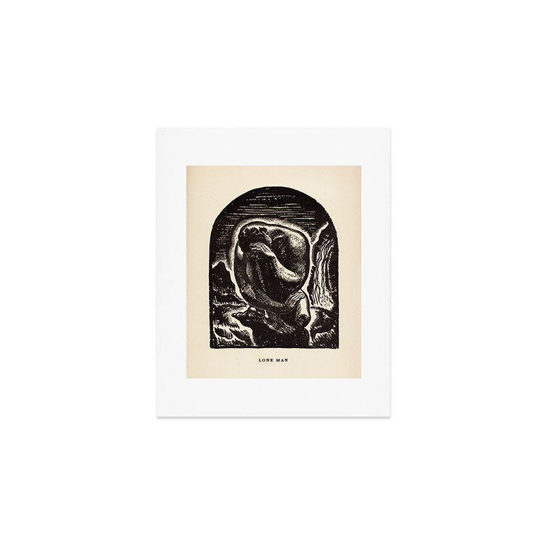 "Lone Man" by Rockwell Kent (1919) Art Print Gallery Image 1