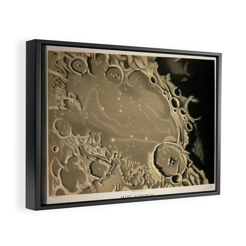 Mare Humorum by Étienne Léopold Trouvelot (1875) Framed Canvas Print Gallery Image 2