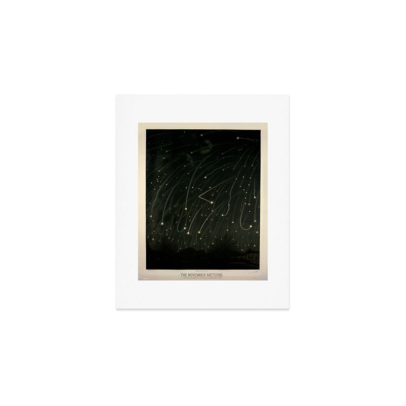 Meteor shower by Étienne Léopold Trouvelot (1868) Art Print Gallery Image 1
