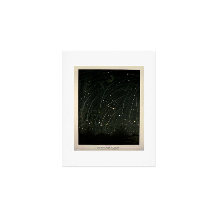 Meteor shower by Étienne Léopold Trouvelot (1868) Art Print Gallery Image 1