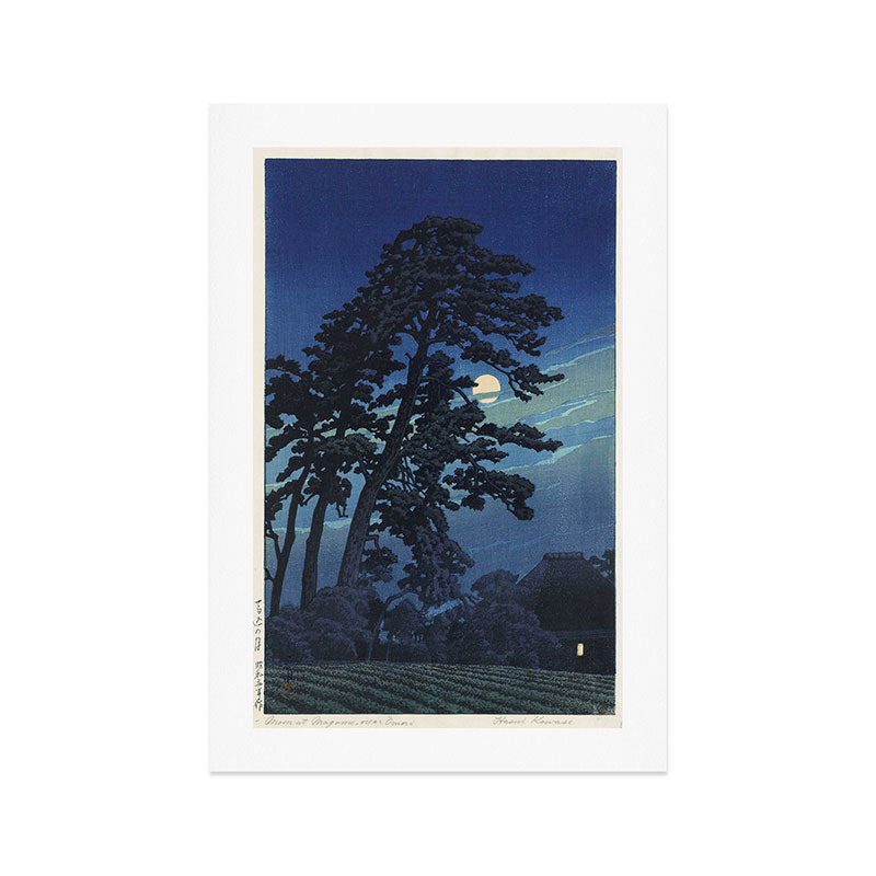 "Moon at Magome" by Hasui Kawase, 1930 Art Print Gallery Image 1