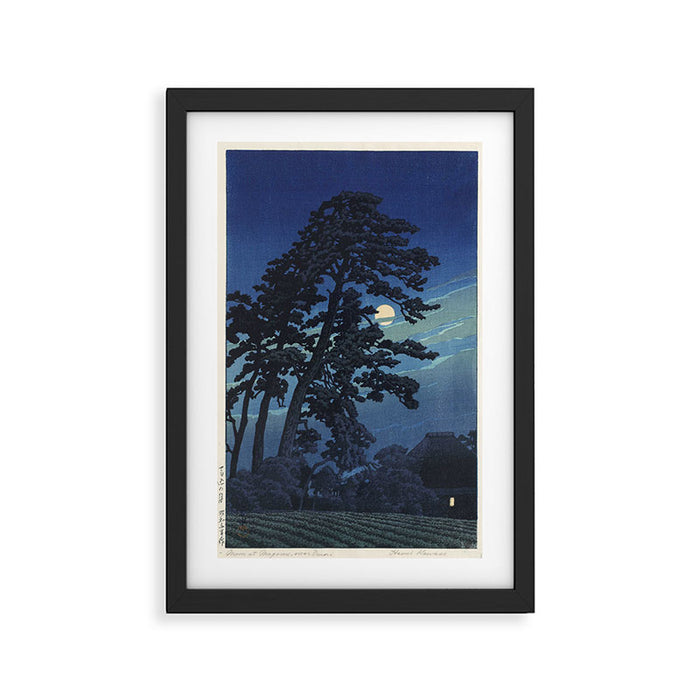 "Moon at Magome" by Hasui Kawase, 1930 Framed Art Print Gallery Image 1