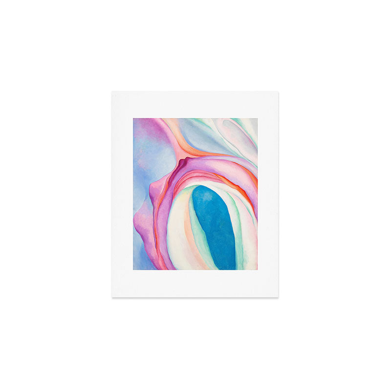 "Music, Pink and Blue No. 2" by Georgia O'Keeffe, 1918 Art Print Gallery Image 1