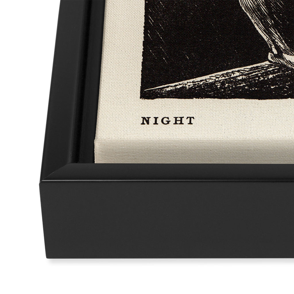 "Night" by Rockwell Kent (1919) Framed Canvas Print Gallery Image 3