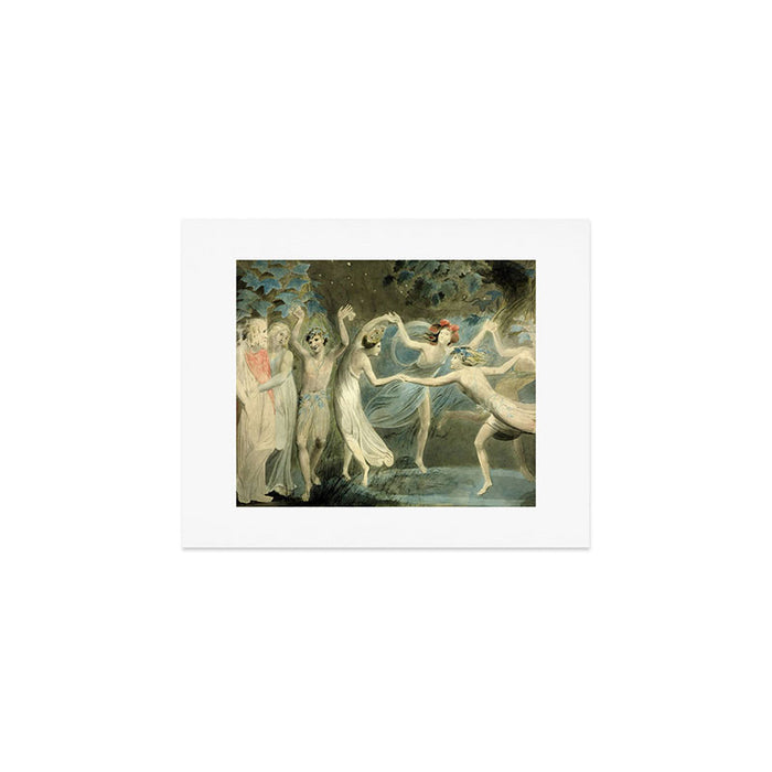"Oberon, Titania and Puck with Fairies Dancing" by William Blake (1786) from "A Midsummer Night's Dream" Art Print Gallery Image 1