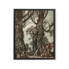 Owl by Arthur Rackham from "PeterPan in Kensington Gardens," 1906 Framed Canvas Print Gallery Image 6
