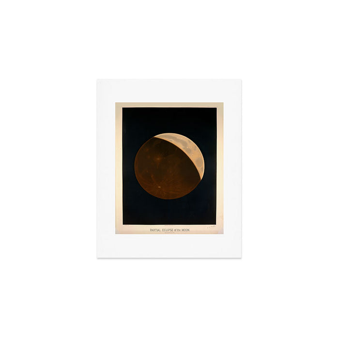 Partial eclipse of the Moon by Étienne Léopold Trouvelot (1874) Art Print Gallery Image 1