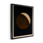 Partial eclipse of the Moon by Étienne Léopold Trouvelot (1874) Framed Canvas Print Gallery Image 2