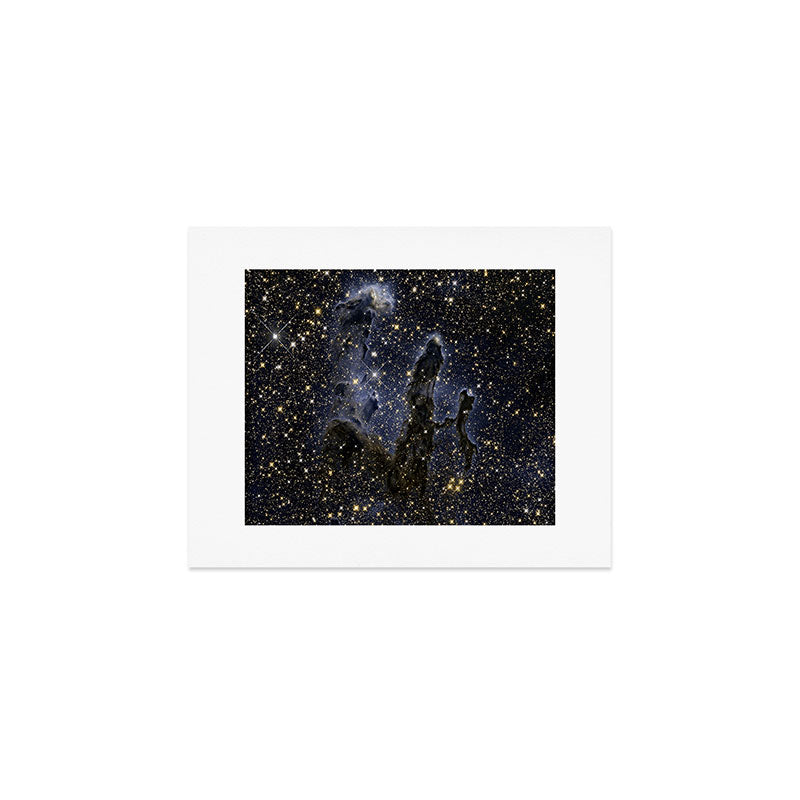 Pillars of Creation / Eagle Nebula in infrared (NASA/ESA Hubble Space Telescope) Art Print Gallery Image 1