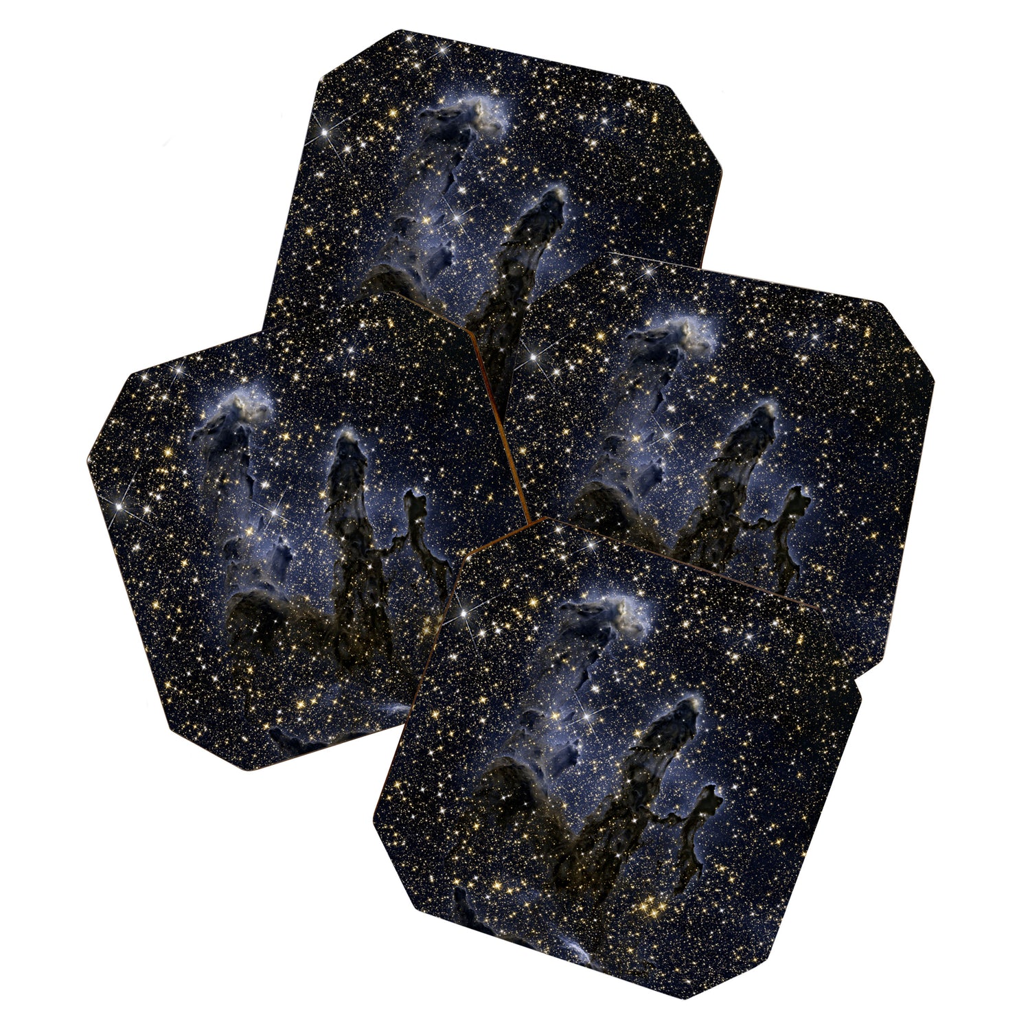 Pillars of Creation / Eagle Nebula in infrared (NASA/ESA Hubble Space Telescope) Coaster Gallery Image 1